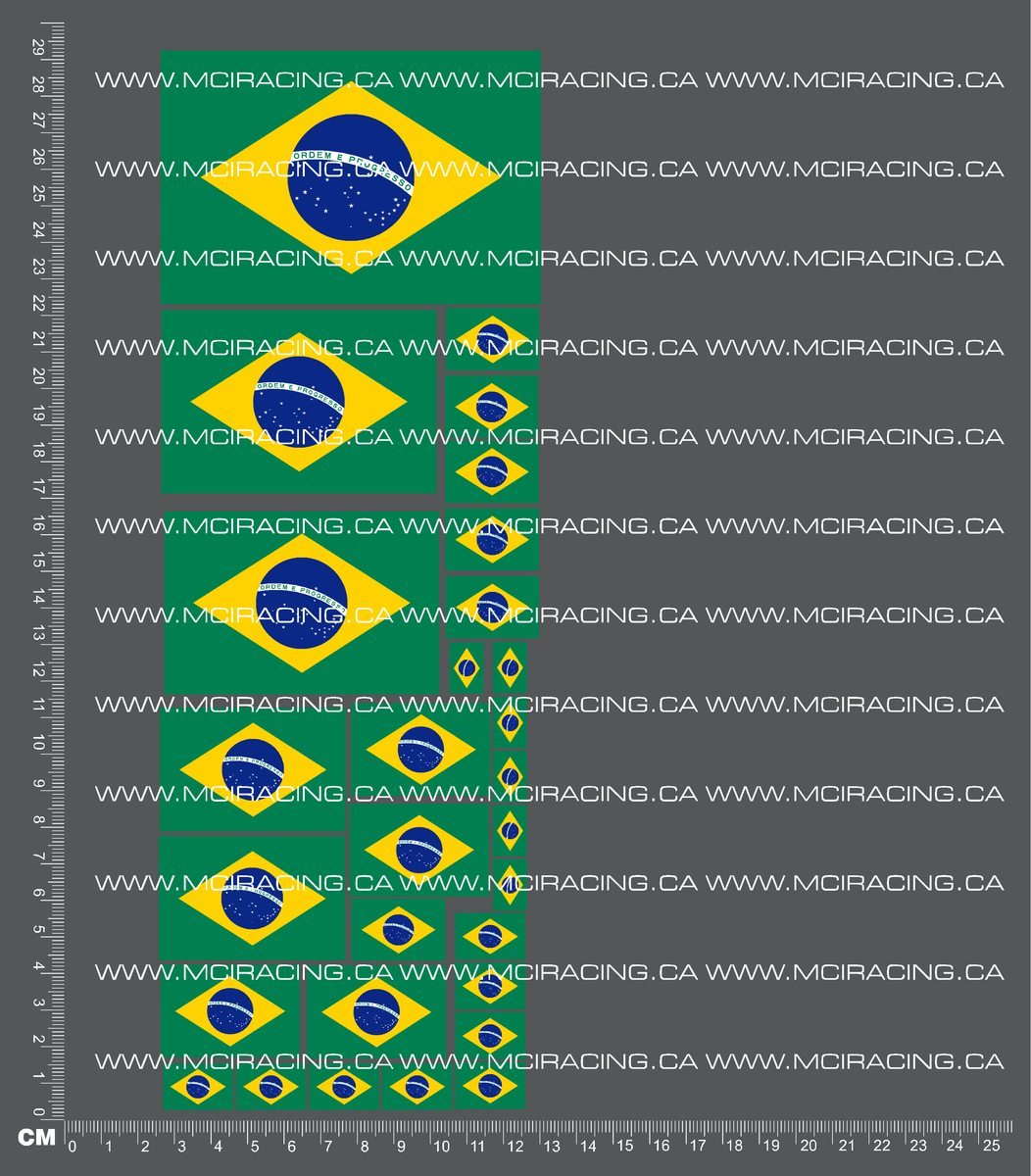 1/10TH FLAGS BRAZIL DECALS Mciracing.ca