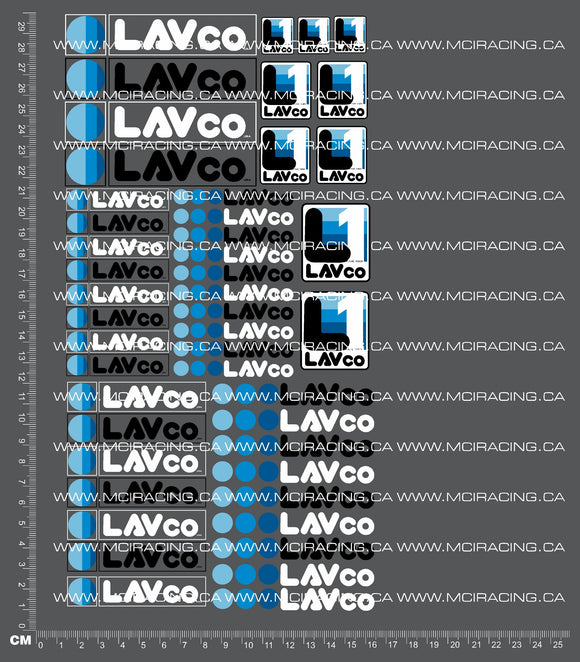 1/10TH LAVCO DECALS