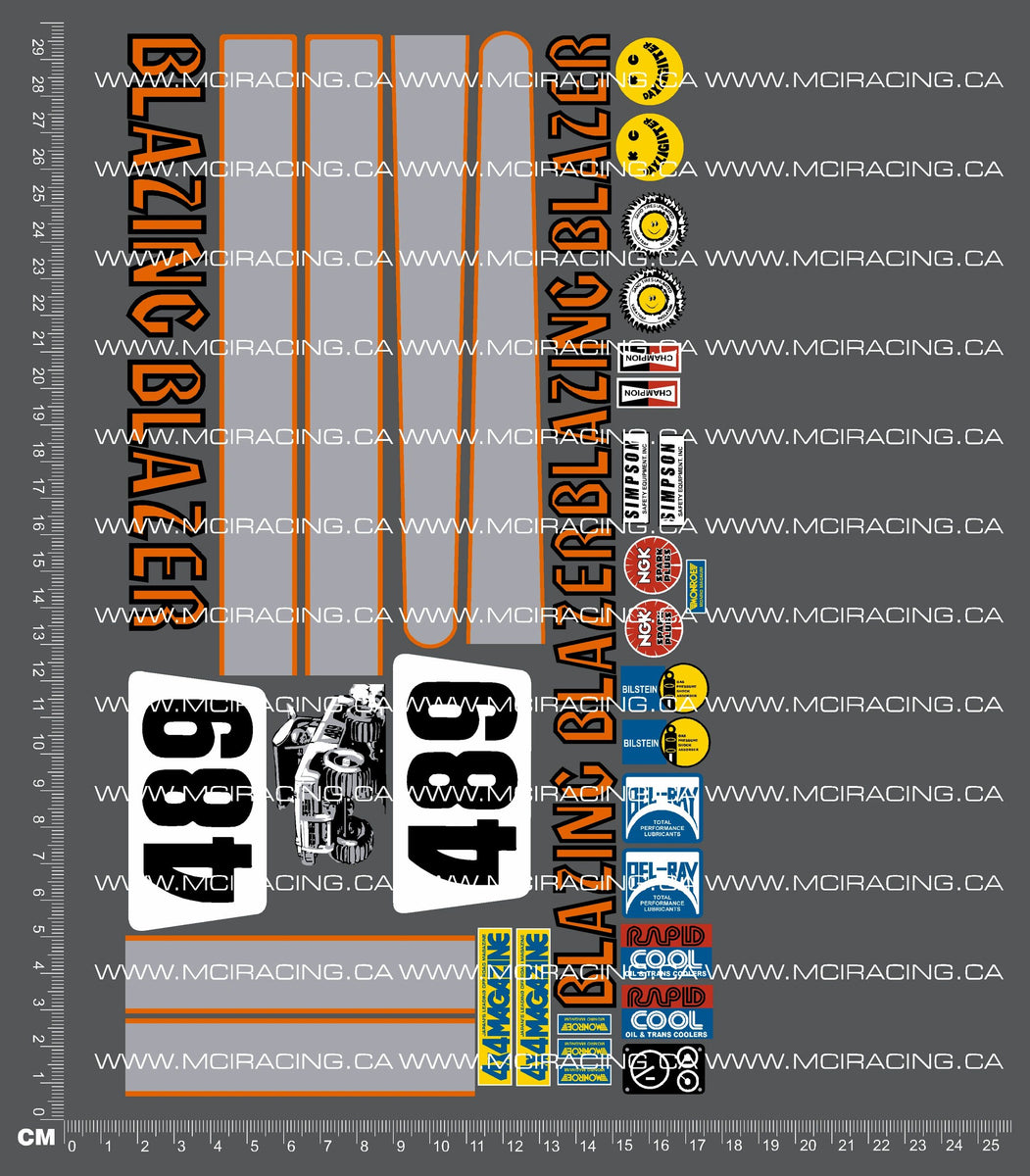 Blazer 110H Blue Decals main image 1