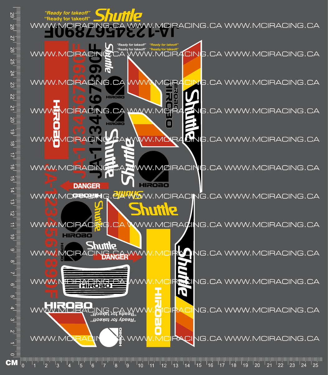 HIROBO - SHUTTLE DECALS