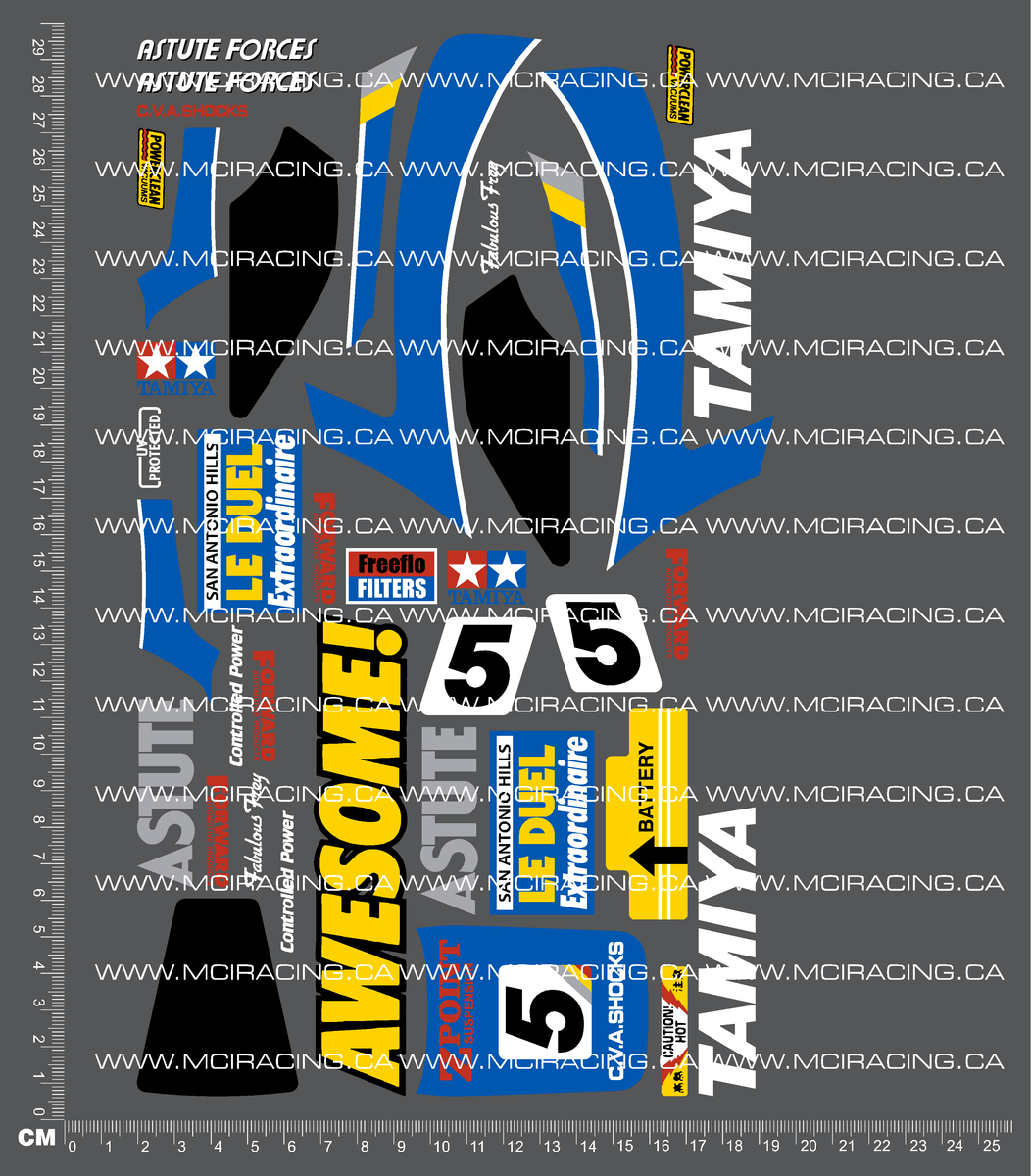 1/10TH TAM 58080 - ASTUTE DECALS – Mciracing.ca