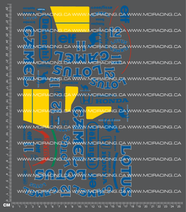 1/10TH TAM 58068 - LOTUS HOND 99T DECALS
