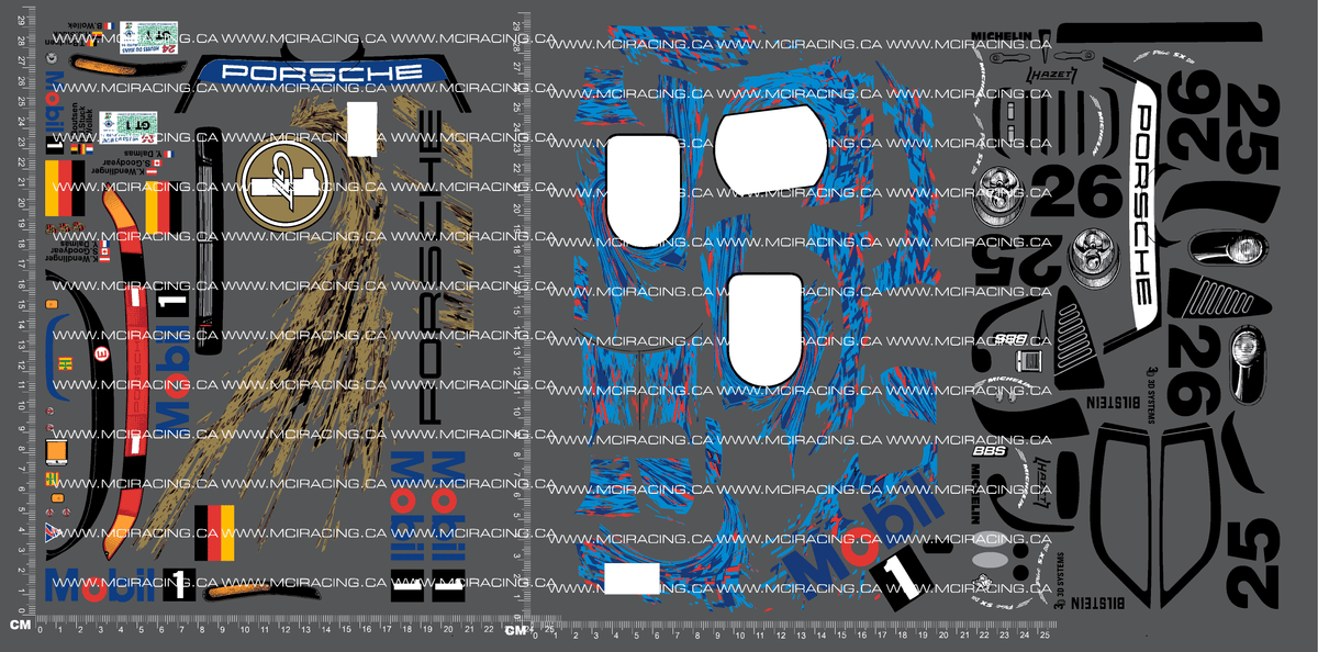 1/10TH TAM 58193 - PORSCH 911 GT1 DECALS – Mciracing.ca
