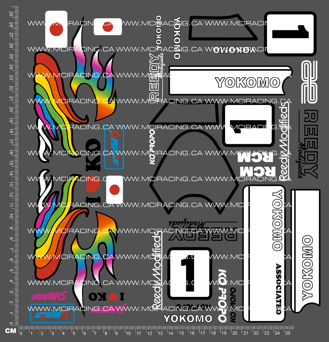 1/10TH YOK - 870-C - MASAMI HIROSAKA DECALS – Mciracing.ca