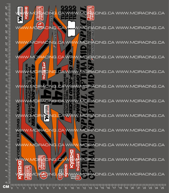 1/10TH KYO - OPTIMA MID SPECIAL DECALS