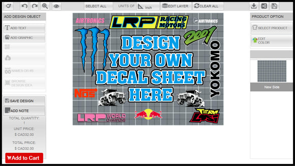 DESIGN YOUR OWN DECALS