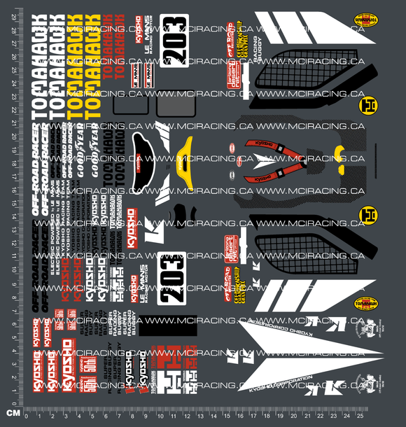 1/10TH KYO - TOMAHAWK RERE DECALS