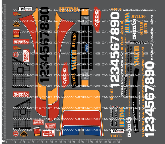 1/10TH KYO - ULTIMA OUTLAW DECALS