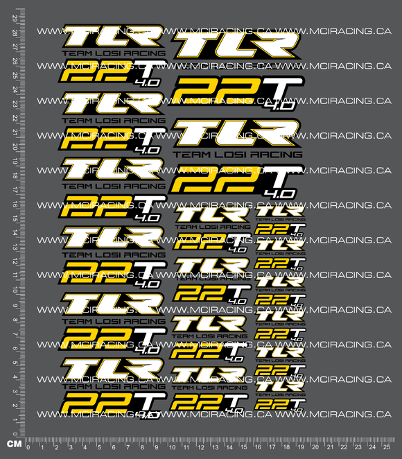 1/10TH LOS - 22T DECALS – Mciracing.ca
