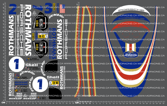 1/10TH PORSCH - 956 ROTHMANS - V2