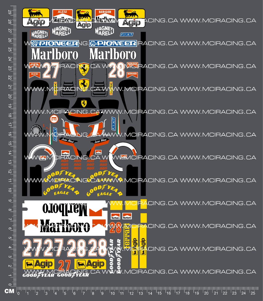 1/10TH TAM 58142 - 412T1 DECALS – Mciracing.ca