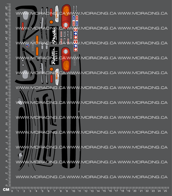 1/10TH TAM - 58180 - MAZ MIATA DECALS – Mciracing.ca