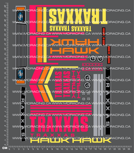 1/10TH TRAX - HAWK DECALS