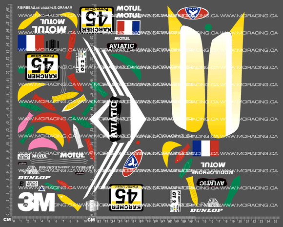 1/10TH - VENTURI 600LM - AVIATIC DECALS