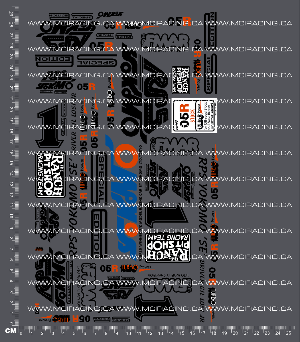 1/10TH YOK RPS SE DECALS – Mciracing.ca