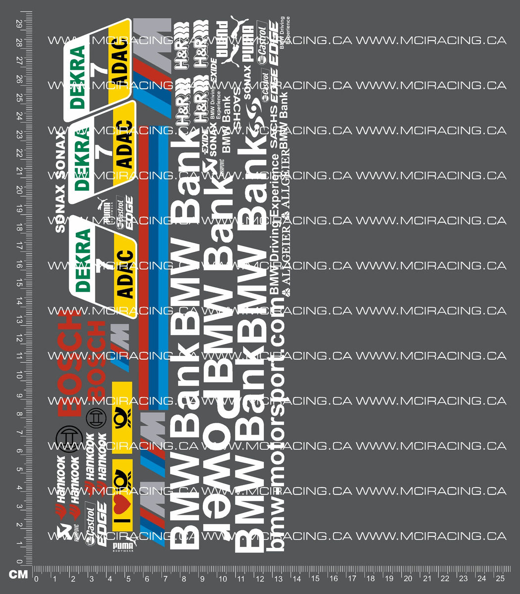 1/10TH DTM - BM BANK DECALS – Mciracing.ca