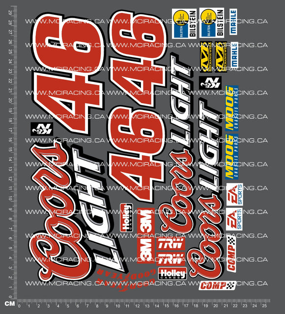 1/10TH SHORT COURSE TRUCK - COO LIGHT DECALS