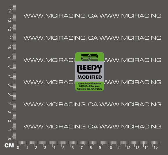 540 MOTOR DECALS - REEDY MODIFIED GREEN