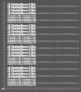 1/10TH HOBBY TOWN DECALS - WHITE