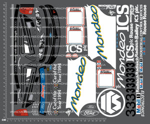 1/10TH TAM 58143 - FOR MONDEO DECALS