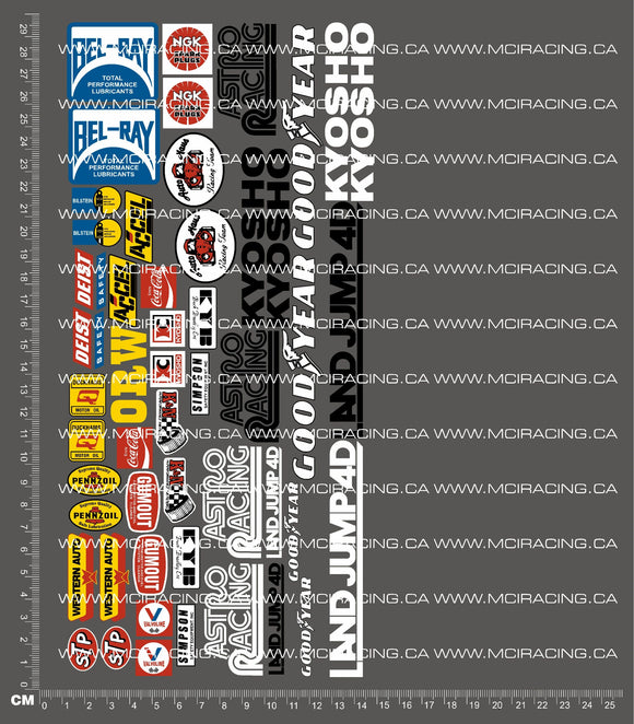1/8TH KYOSHO - LAND JUMP 4D DECALS