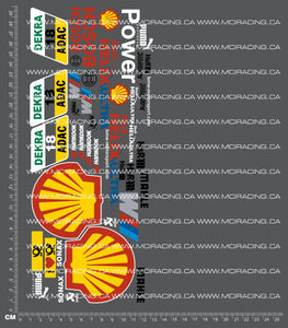 1/10TH DTM - SHELL DECALS