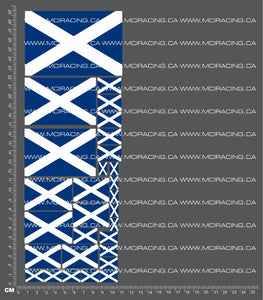 1/10TH FLAGS - SCOTLAND DECALS
