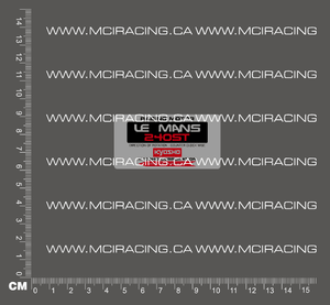 540 MOTOR DECAL - KYOSHO LEMANS 240ST