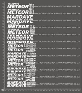 1/10TH MARDAVE - METEOR DECALS