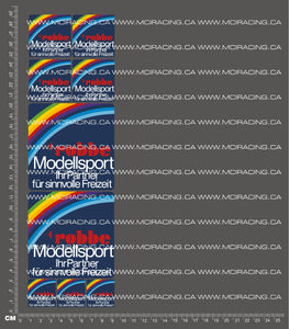 1/10TH ROBBE - MODELLSPORT DECALS
