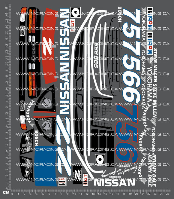 1/10TH TAM 58091 - NISSA 300ZX IMSA GTO DECALS