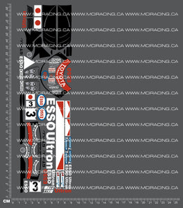1/18TH HP - MICRO RS4 - GT ONE DECALS