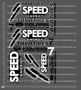 1/10TH SHORT COURSE TRUCK - SPEED DECALS