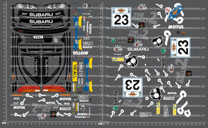 1/10TH TAM 58270 - SUBAR IMPREZ WRC ARAI VERSION DECALS