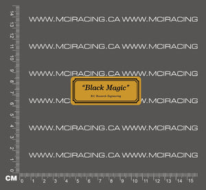 540 MOTOR DECAL - BLACK MAGIC
