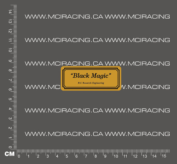 540 MOTOR DECAL - BLACK MAGIC