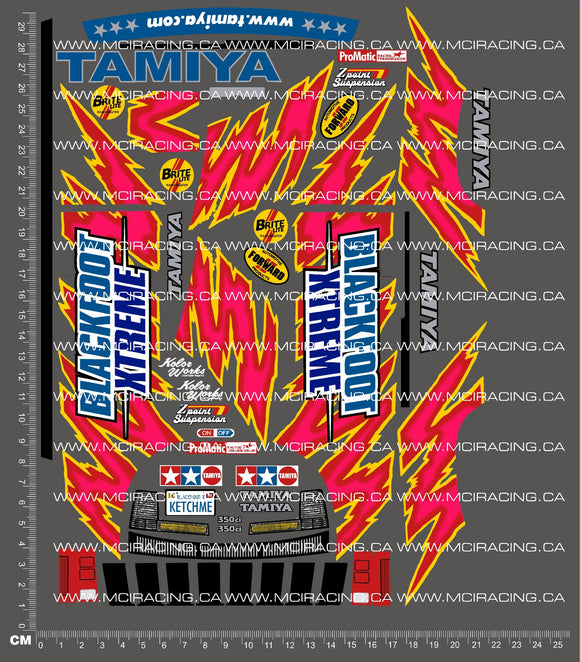 1/10TH TAM 58312 - BLACKFOOT XTREME DECALS