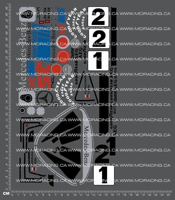 1/10TH TAM 58088 - MERCEDE-BEN C11 DECALS