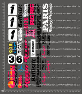 1/10TH ASSOCIAT - RC10L2 - MIKE SWAUGER DECALS