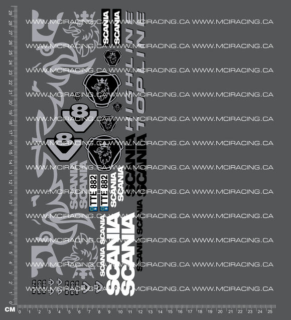 1/14TH TAM 56323 - SCANIA R470 HIGHLINE TRUCK DECALS