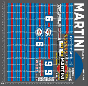 1/10TH PORSCH 962 - MARTINI DECALS