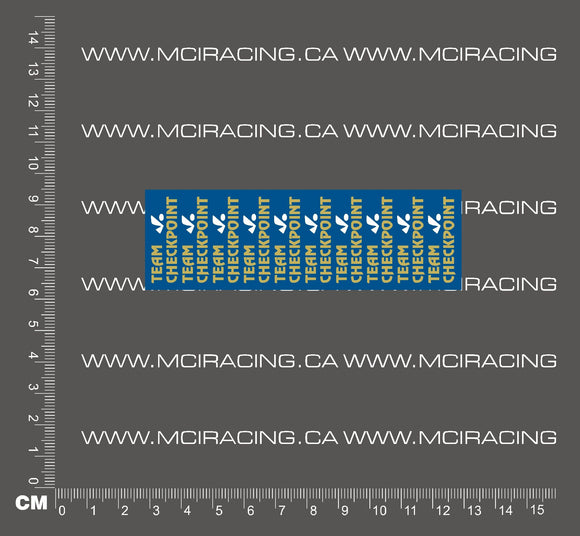 540 MOTOR DECAL - TEAM CHECKPOINT - BLUE
