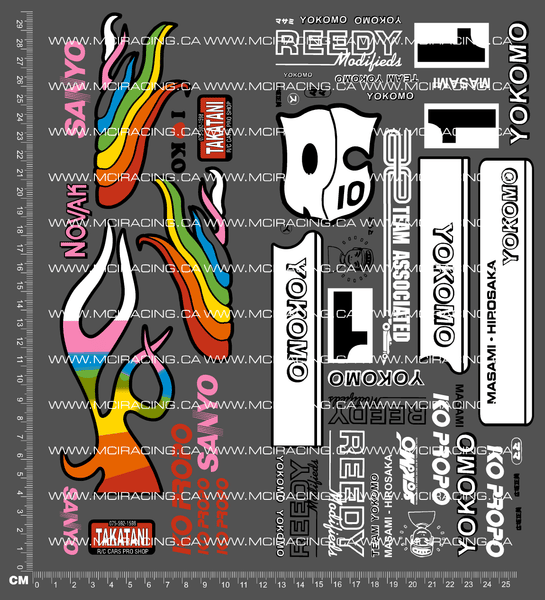 1/10TH ASSOCIAT - R10 - MASAMI 91 NIX DECALS – Mciracing.ca