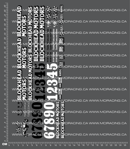 1/10TH BLOCK - SHEET 2 DECALS