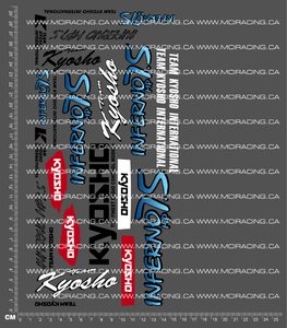 1/8TH KYOSHO - INFERNO MP-7.5 DECALS