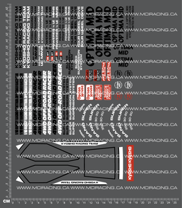 1/10TH KYO - OPTIMA MID RE-RE - SHEET 2 DECALS