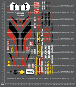 1/6TH KYO RACE RIDER 10 DECALS