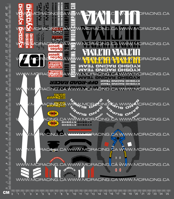 1/10TH KYO - ULTIMA RE-RE DECALS - SHEET 2