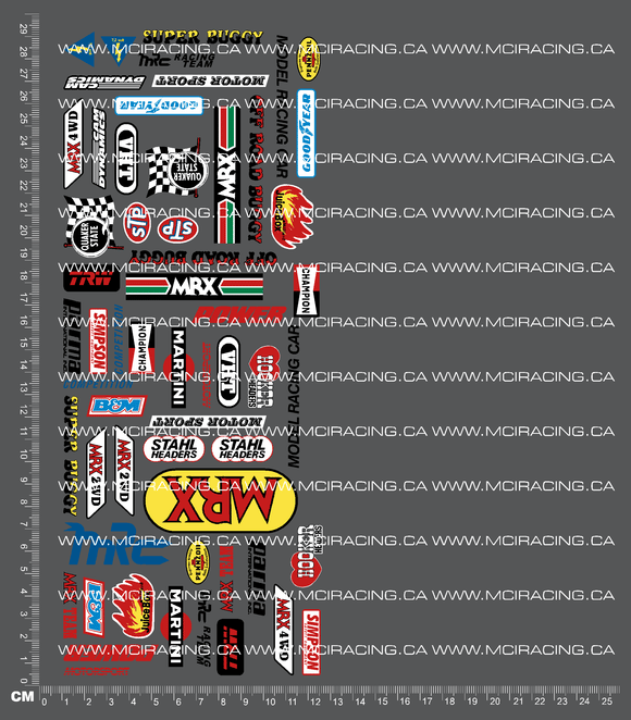 1/10TH MRC - SUPER BUGGY DECALS