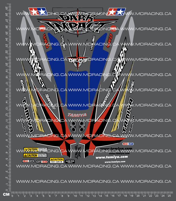 1/10TH TAM 58370 - DARK IMPACT DECALS